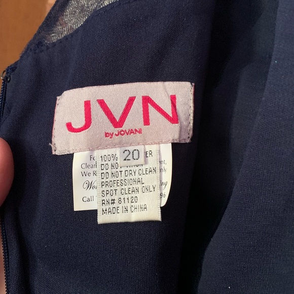 COPY - JVN by Jovani navy prom dress - Picture 6 of 9